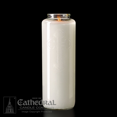 6 DAY CLEAR GLASS OFFERING CANDLE Ind
